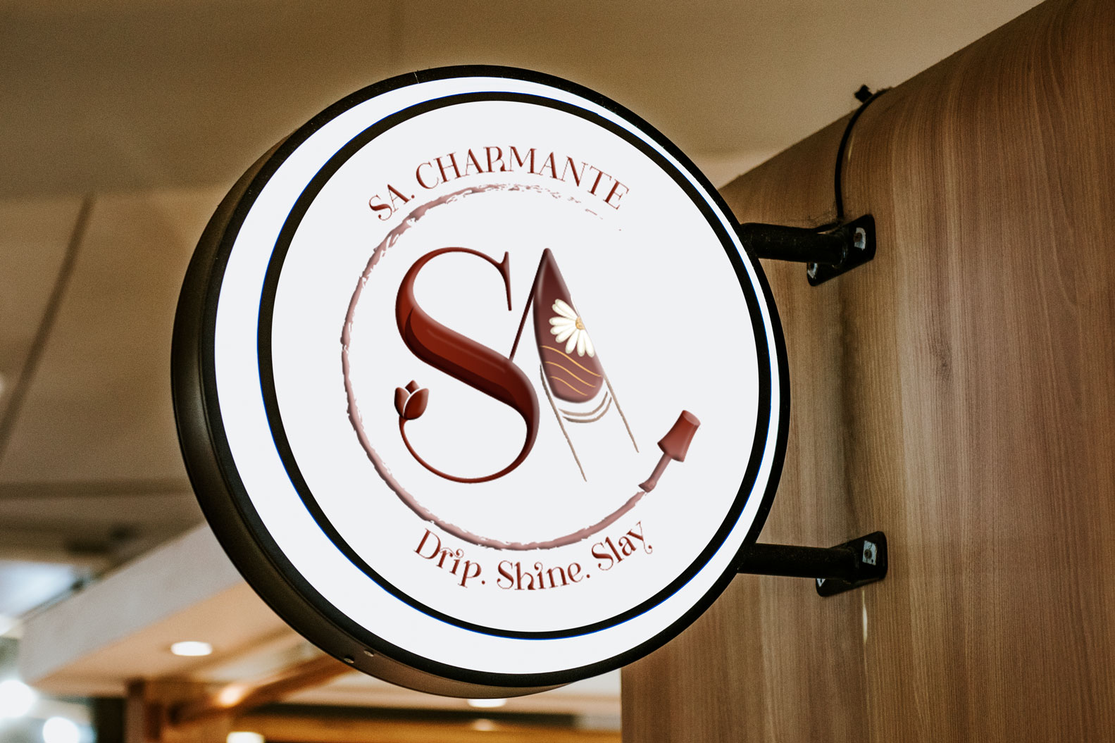 Nail studio branding logo